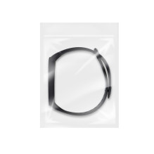 Silicone strap for XIAOMI Mi Band 5 / 6 / 7 black (01)