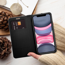 Flip case for iPhone 16 Luna Book Carbon black Flip case for iPhone 16 Luna Book Carbon black