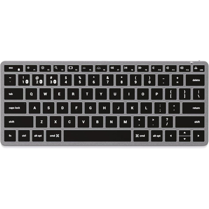 Belaidė QWERTY klaviatūra Satechi Slim X1 ST-BTSX1M pilka