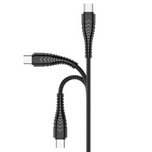 USB A–C tipo laidas VEGER 2,4A V104 1,2 m juodas