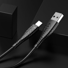 USB A–C tipo laidas VEGER 2,4A V104 1,2 m juodas