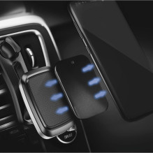 Magnetinio automobilio laikiklio ženkliukas, juodas ir sidabrinis Magnetinio automobilio laikiklio ženkliukas, juodas ir sidabrinis