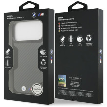 BMW case for IPHONE 17 Pro Max compatible with MagSafe BMHMP17X24CFMMK (Kevlar Matt) black BMW case for IPHONE 17 Pro Max compatible with MagSafe BMHMP17X24CFMMK (Kevlar Matt) black