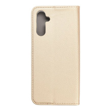 Atverčiamas dėklas, skirtas „Samsung A14 5G Smart Case Book“, auksinis Atverčiamas dėklas, skirtas „Samsung A14 5G Smart Case Book“, auksinis