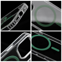 Case for Samsung A27 Drop Glue Colorful Ring Mag Cover compatible with MagSafe dark green Case for Samsung A27 Drop Glue Colorful Ring Mag Cover compatible with MagSafe dark green