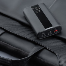 Nešiojamoji baterija Forcell F-Energy Energo P20K2 QC3.0 PD 3A 22,5W 20000 mAh juoda Nešiojamoji baterija Forcell F-Energy Energo P20K2 QC3.0 PD 3A 22,5W 20000 mAh juoda