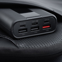 Nešiojamoji baterija Forcell F-Energy Energo P20K2 QC3.0 PD 3A 22,5W 20000 mAh juoda Nešiojamoji baterija Forcell F-Energy Energo P20K2 QC3.0 PD 3A 22,5W 20000 mAh juoda