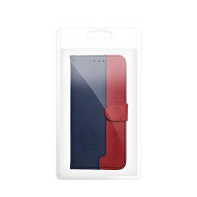 Atverčiamas dėklas, skirtas „Samsung A57 Split Book“, tamsiai mėlynas ir raudonas Atverčiamas dėklas, skirtas „Samsung A57 Split Book“, tamsiai mėlynas ir raudonas