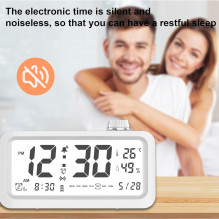 „Riff“ LED laikrodis su žadintuvu / temperatūros / drėgmės / datos funkcija „Riff“ LED laikrodis su žadintuvu / temperatūros / drėgmės / datos funkcija