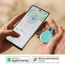 Chipolo LOOP - Rechargeable Bluetooth Tracker with Silicone Loop for iOS &amp; Android, Mint