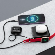 Daugiafunkcis įkroviklis Forcell F-Energy 6in1 USB A + USB C PD 45W + išorinė baterija 15000 mAh + belaidis įkrovimas 15 Daugiafunkcis įkroviklis Forcell F-Energy 6in1 USB A + USB C PD 45W + išorinė baterija 15000 mAh + belaidis įkrovimas 15