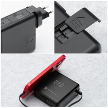 Multifunction charger Forcell F-Energy 6in1 USB A + USB C PD 45W + power bank 15000 mAh + wireless charging 15W black Multifunction charger Forcell F-Energy 6in1 USB A + USB C PD 45W + power bank 15000 mAh + wireless charging 15W black