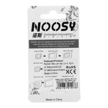 Adapteriai Nano SIM / Micro, Micro Sim ir Nano / Sim (NOOSY 3in1) juodi Adapteriai Nano SIM / Micro, Micro Sim ir Nano / Sim (NOOSY 3in1) juodi