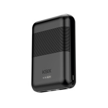 „Ksix Powebank Mini“ 10000mAh 10W + laidas USB-A USB-C, juodas