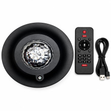 iLike LED žvaigždžių projektorius su 21 efektu, juodas