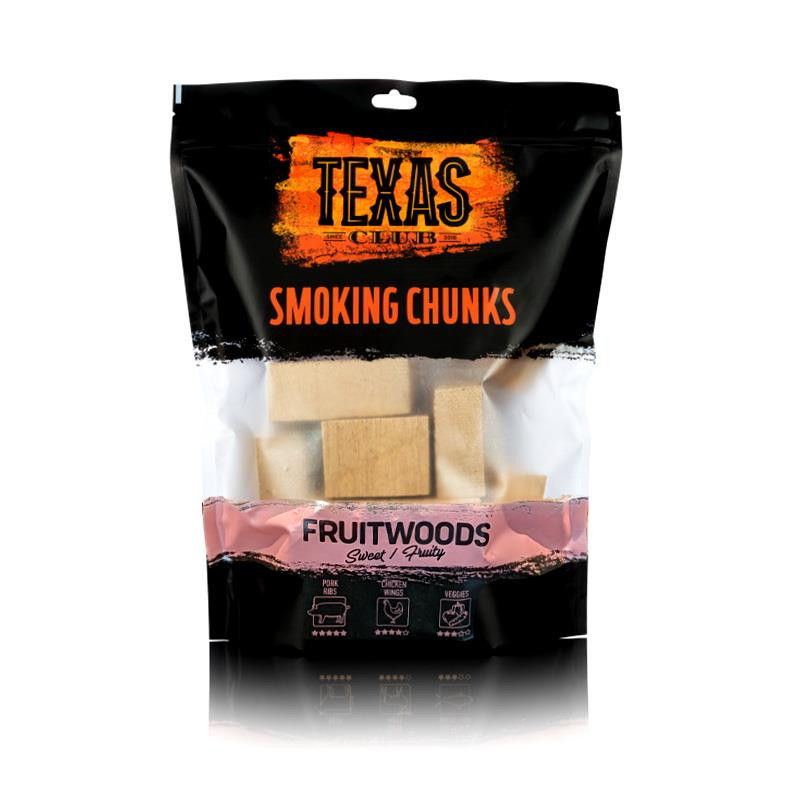 Smoking chunks Texas Club, fruit tree, 1 kg