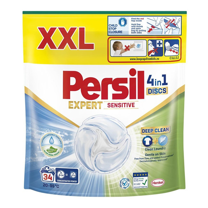 KAPSULĖS SKALB PERSIL DISCS SENSIT 34VNT