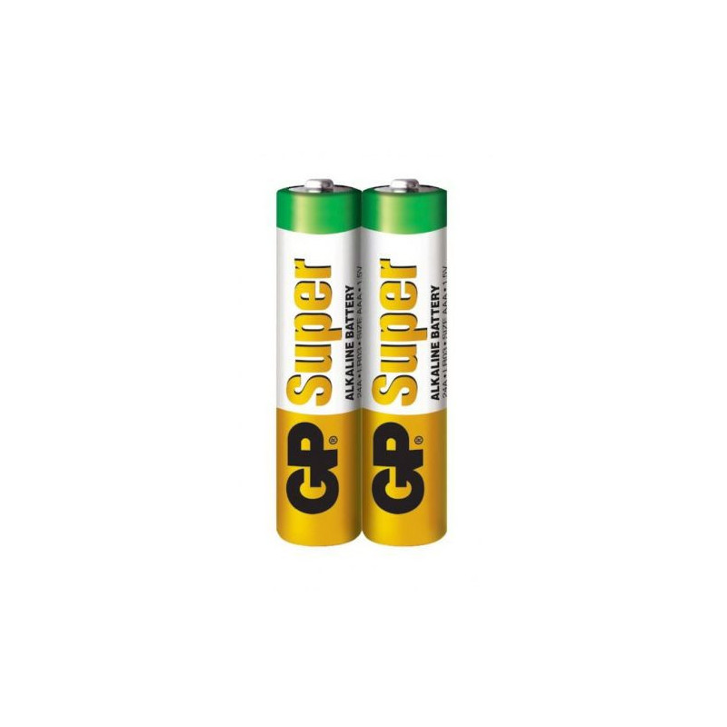 GP Battery (LR03) AAA Zinc Super (2 batteries / shrink) 1.5V