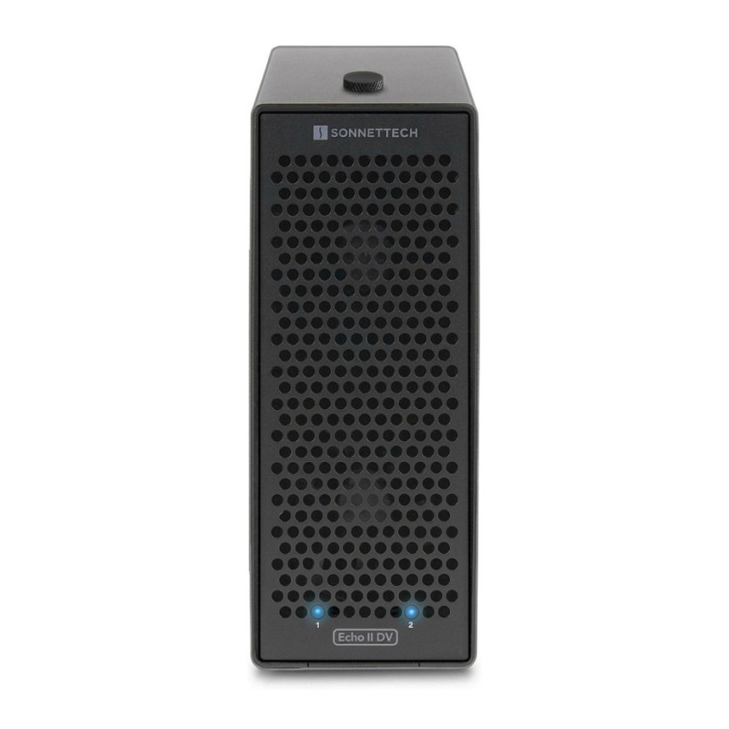„Sonnet Echo II DV“ darbalaukio dviejų lizdų viso ilgio „Thunderbolt 5 PCIe“ kortelių sistema