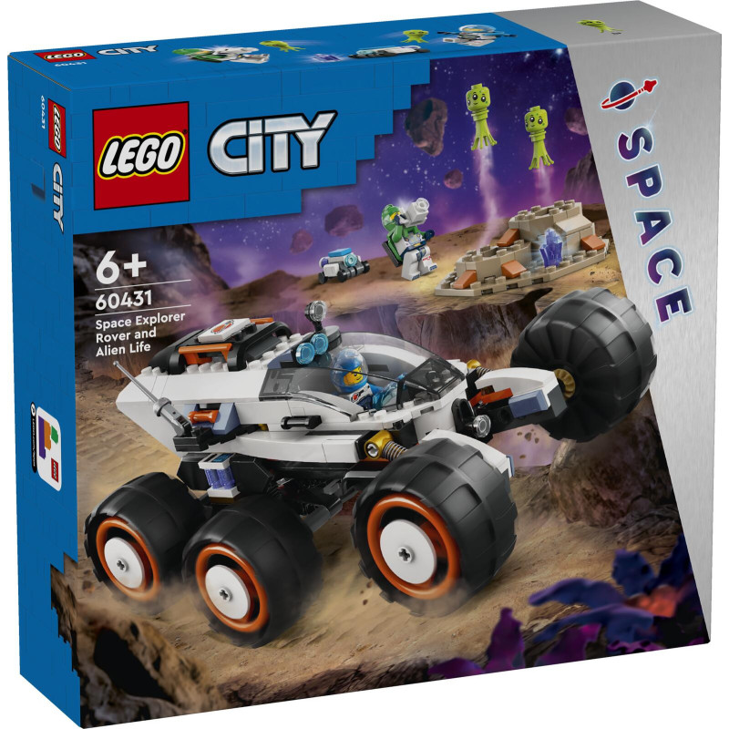 LEGO CITY 60431 KOSMOSO TYRINĖTOJO MARGARIS IR NEŽEMIŠKA GYVYBĖ