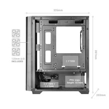 Mars Gaming MCVECTOR computer case Mini Tower Black Mars Gaming MCVECTOR computer case Mini Tower Black