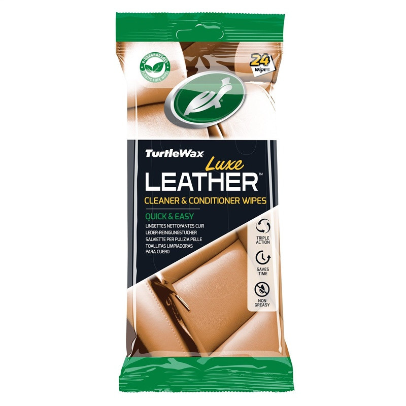 WIPES TW FOR LEATHER 24PCS