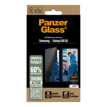 PanzerGlass ® 2-Way Privacy Screen Protector Samsung Galaxy A56 5G , Ultra-Wide Fit