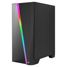 Midi AeroCool Mirage (Black / Win / RGB)mi.ATX / ATX / ITX