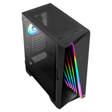 Midi AeroCool Mirage (Black / Win / RGB)mi.ATX / ATX / ITX