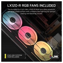 „Midi Corsair Air 5400 LX-R RGB iCUE LINK Schwarz ATX Gaming Gehäuse“