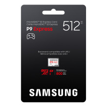 KORTELĖ Samsung P9 Express microSDXC™ Speicherkarte – 512 GB