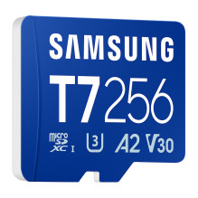 KORTELĖ SAMSUNG T7 microSD Speicherkarte 256GB fr Išmanieji telefonai, planšetiniai kompiuteriai ir delniniai konsolės b