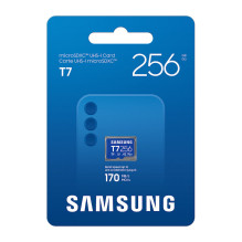 KORTELĖ SAMSUNG T7 microSD Speicherkarte 256GB fr Išmanieji telefonai, planšetiniai kompiuteriai ir delniniai konsolės b