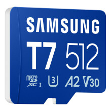 SAMSUNG T7 microSD memory card 512GB for smartphones, tablets and handheld consoles, up to 170MB/s read speed MB-MB512T/