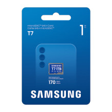 SAMSUNG T7 microSD memory card 1TB for smartphones, tablets and handheld consoles, up to 170MB/s read speed MB-MB1T0T / 