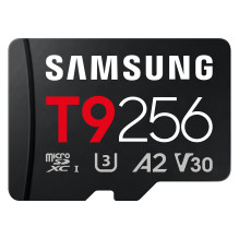 KORTELĖ SAMSUNG T9 microSD Speicherkarte 256GB bis zu 200 MB / s Lesen ir 130 MB / s Schreiben MB-MH256T / WW