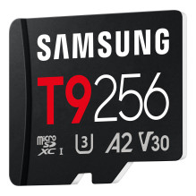 KORTELĖ SAMSUNG T9 microSD Speicherkarte 256GB bis zu 200 MB / s Lesen ir 130 MB / s Schreiben MB-MH256T / WW