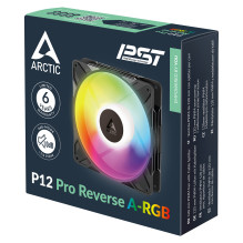 120 mm ARCTIC pakabukas P12 Pro Reverse A-RGB PWM 3 vnt. pakuotė, juodas, 4 kontaktų 120 mm ARCTIC pakabukas P12 Pro Reverse A-RGB PWM 3 vnt. pakuotė, juodas, 4 kontaktų