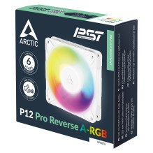 120 mm Arctic P12 Pro atvirkštinio užrakto A-RGB baltas 120 mm Arctic P12 Pro atvirkštinio užrakto A-RGB baltas