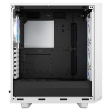 „Fractal Design Meshify 2 Compact RGB White TG Clear Tint“ žaidimų kompiuterio korpusas, MIDI
