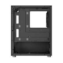 Mini Aerocool CS-111-G-BK-v1 (black, Tempered Glass)