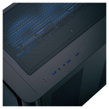 Midi Aerocool P500C-G-BK-v1 (black, Tempered Glass x 3)