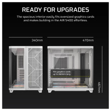 Corsair Air 5400 RS-R ARGB White Midi Tower ATX Gaming Case
