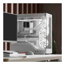 Midi Aerocool P500A-WT-v1 (weiß, Tempered Glass x 2)
