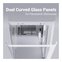 Midi Aerocool P500A-WT-v1 (weiß, Tempered Glass x 2)