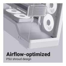 Midi Aerocool P500A-WT-v1 (weiß, Tempered Glass x 2)