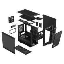 Fractal Design Meshify 2 Nano Gaming Gehäuse Black TG Dark Tint