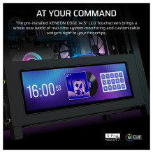 Midi CORSAIR Frame 4000D LCD RS ARGB Schwarz Midi Tower ATX Gaming Gehäuse