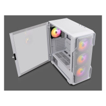 Mini Nanoxia DS-9 ARGB Airflow white - USB-C - TG-Mesh