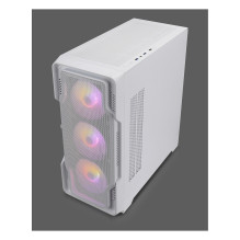 Mini Nanoxia DS-9 ARGB Airflow white - USB-C - TG-Mesh
